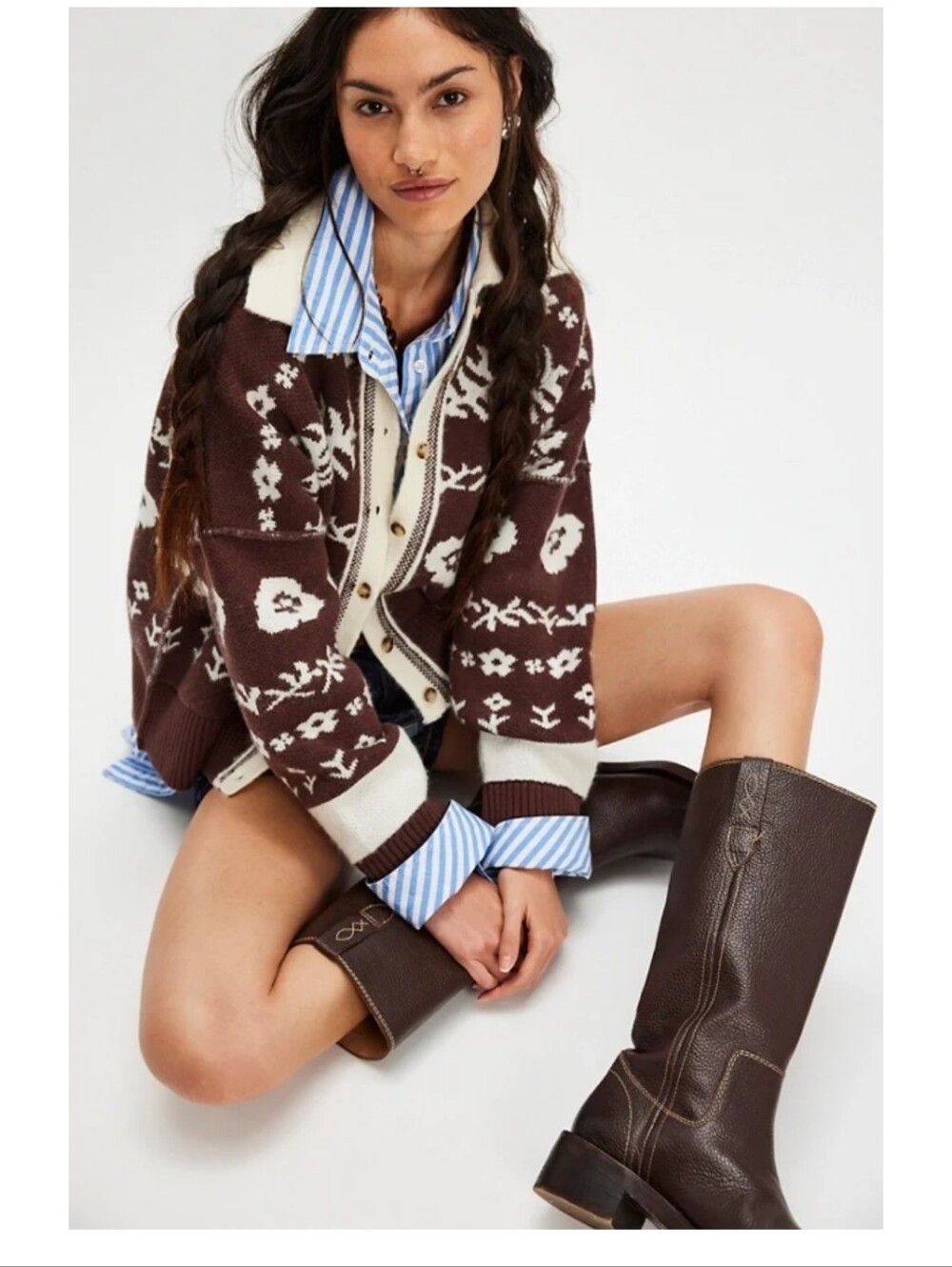 NWT Free People $275 Shelby Cardigan Oversized